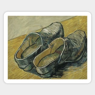 A Pair of Leather Clogs by Vincent van Gogh Sticker